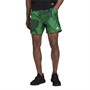 adidas Mens 3-Bar Graphic Shorts Multi/Vivid Green/Carbon