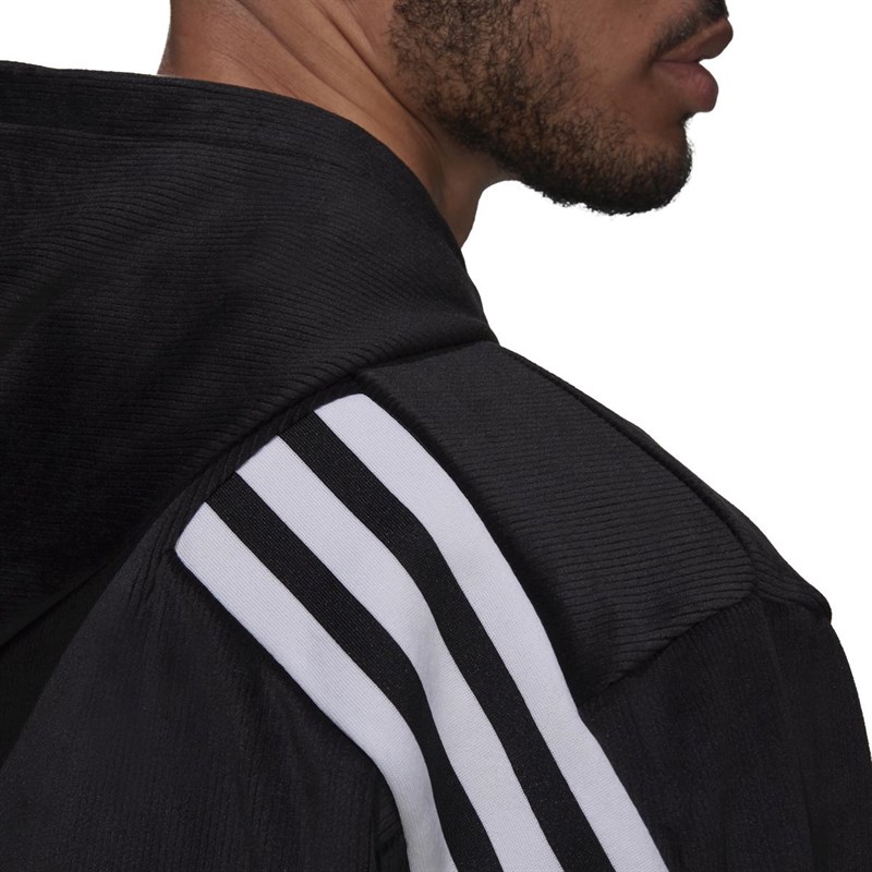 adidas Mens Future Icons Full Zip Hoodie Black