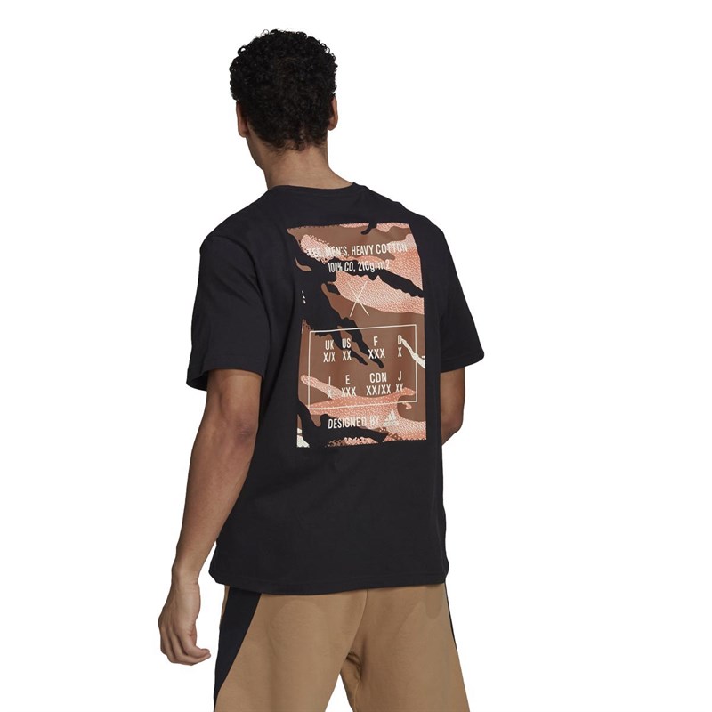 adidas Mens Pogba 1 Graphic T-Shirt Black