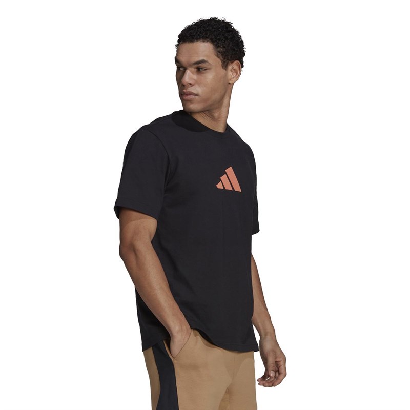 adidas Mens Pogba 1 Graphic T-Shirt Black