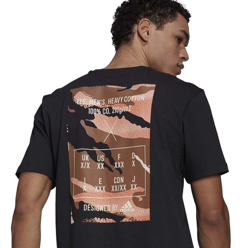 adidas Mens Pogba 1 Graphic T-Shirt Black