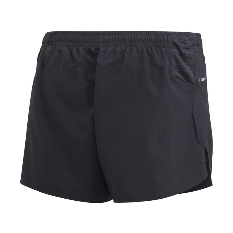 Buy adidas Mens Saturday Split Supernova Aeroready Running Shorts Black Grey Six