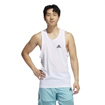 adidas Mens Heat.Rdy Warrior Primegreen Tank White