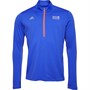 adidas Mens Berlin Marathon Aeroready 1/4 Zip Long Sleeve Running Top Sonic Ink