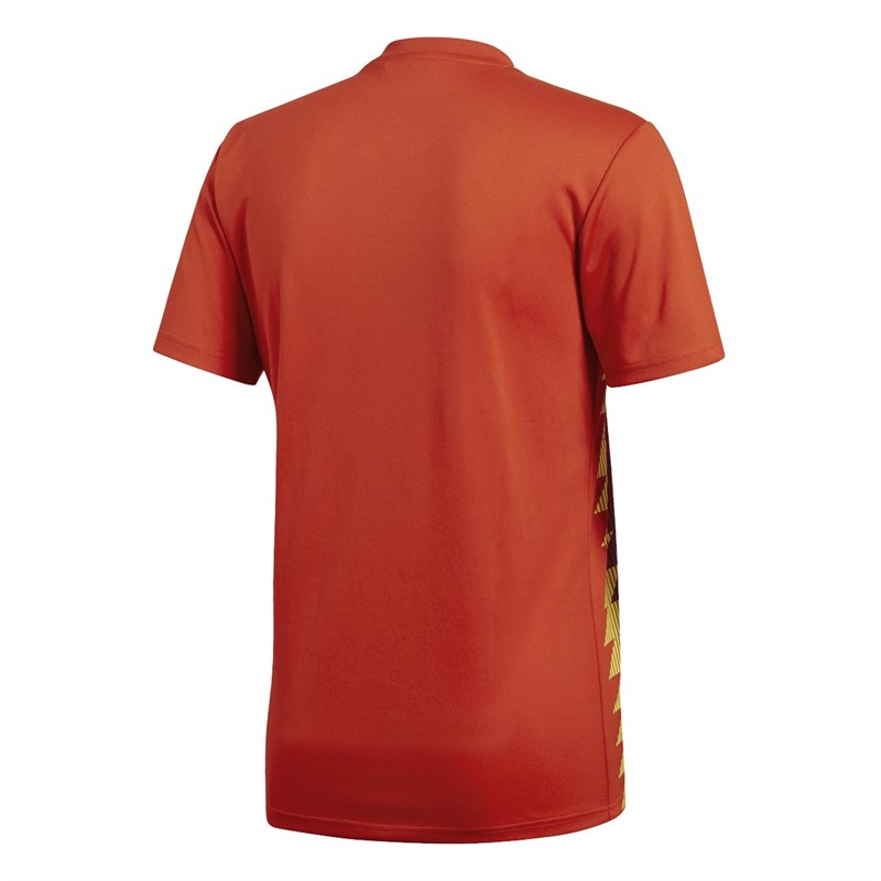 adidas Mens FEF Spain Home Jersey Red/Bold Gold