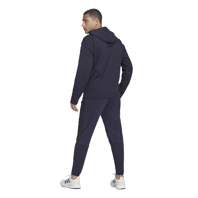 adidas Mens Ribbed Tracksuit Legend Ink
