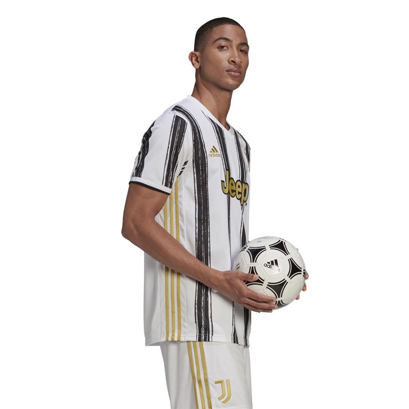 adidas Herre JFC Juventus Home Fodboldtrøjer Striber
