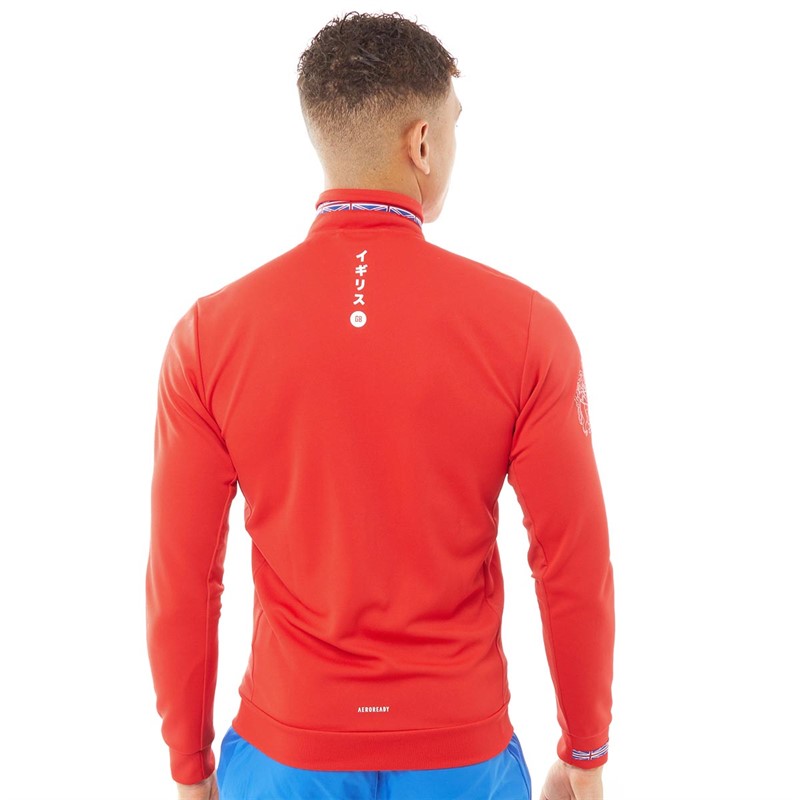 Buy adidas Mens Aeroready Training Jacket Vivid Red