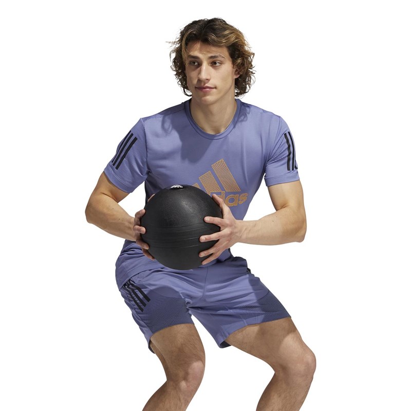 adidas Herren Aero Warrior T-Shirts Lila