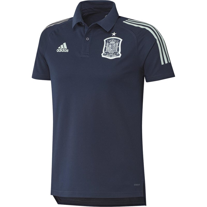 adidas Mens FEF Spain Polo Collegiate Navy