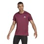 adidas Mens Own The Run Aeroready Primegreen Running Top Victory Crimson