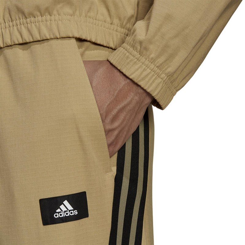 adidas Mens Future Icons Woven Pants Beige Tone
