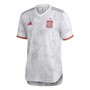adidas Mens FEF Spain Authentic Away Jersey White/Light Onix