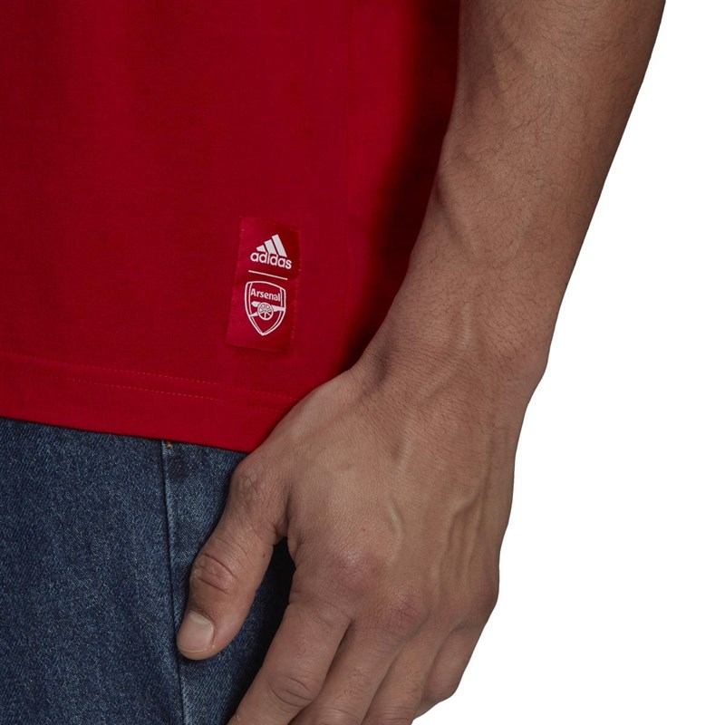 adidas Mens AFC Arsenal Graphic T-Shirt Scarlet