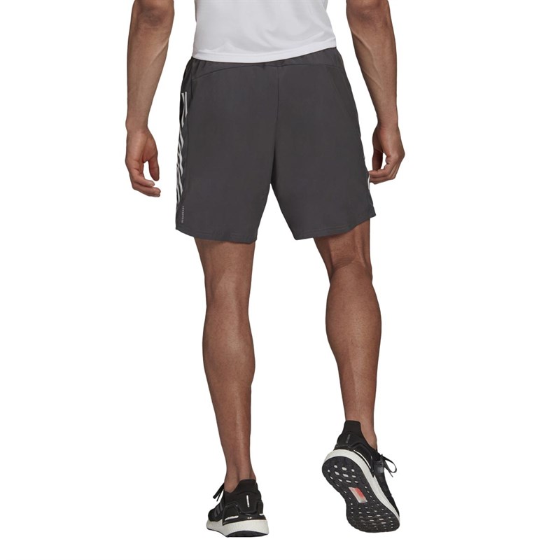 Buy adidas Mens Own The Run Aeroready Running Shorts Grey Six