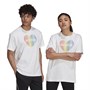 adidas Pride Badge Of Sport Graphic T-Shirt White/Multi