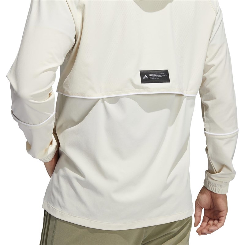 adidas Herren Player 3-Stripes Windbreaker Jacken Weiß