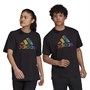 adidas Unisex Pride Badge Of Sport Graphic T-Shirts Schwarz