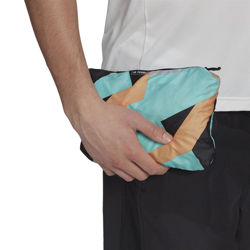 adidas Męskie Agravic Parley Wind.Rdy Trail Windbreaker Kurtki Sportowe Wielobarwny