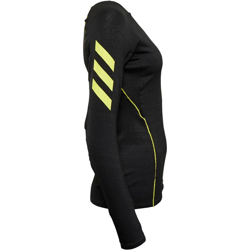 adidas Womens Adizero Aeroready Primegreen Running Long Sleeve Top Black