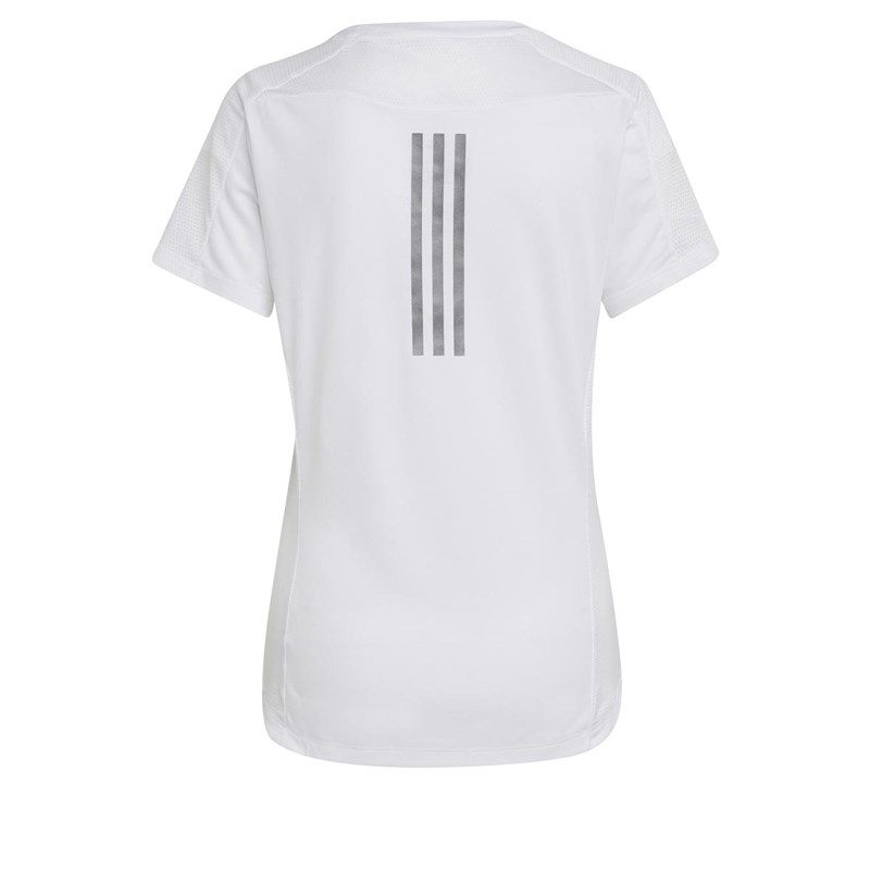 adidas Damen Berlin Marathon Aeroready Primegreen Performance Sporttops Weiß