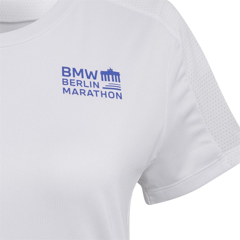 adidas Damen Berlin Marathon Aeroready Primegreen Performance Sporttops Weiß