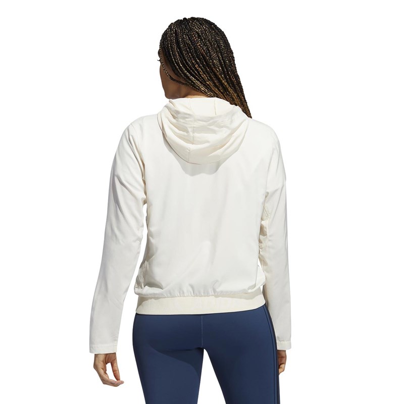 adidas Womens Branded Layer Aeroready Jacket Wonder White/White