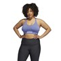 adidas Womens Aeroknit Light Support Sports Bra Orbit Violet