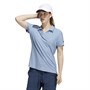 adidas Dames Go-To Golf Polo’s met korte mouwen Blauw