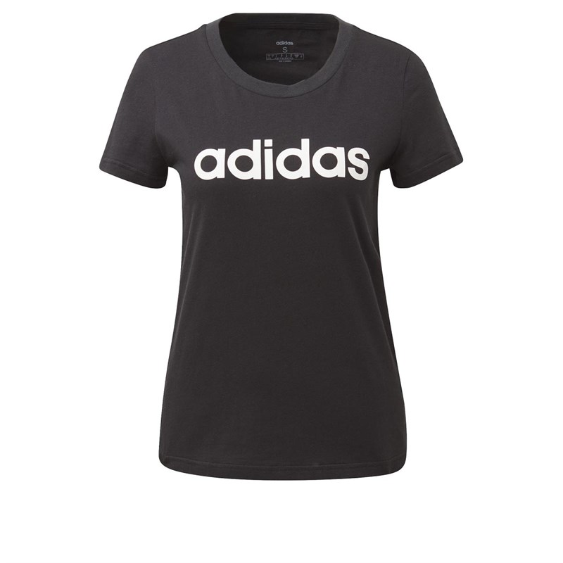 adidas TShirts Essentials Linear Logo Femme Noir
