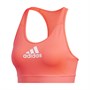 adidas Womens Don’T Ask Alphaskin Medium Support Sports Bra Signal Pink/White