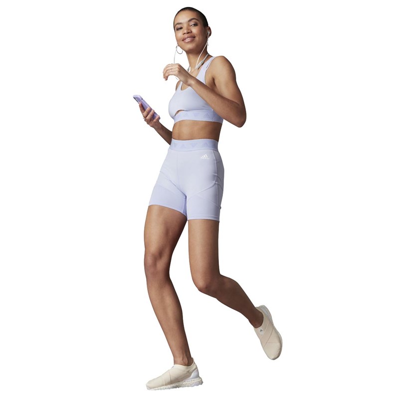 adidas Damskie Hyperglam Light Support Sports Staniki Sportowe Biały