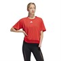 adidas Womens Heat.Rdy Training T-Shirt Vivid Red