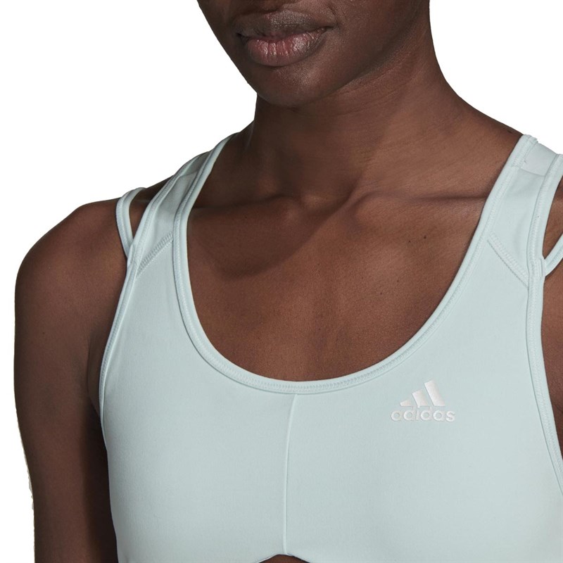 adidas Damskie Hyperglam Light Support Sports Staniki Sportowe Zielony