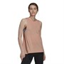 adidas Womens Own The Run Aeroready Primegreen Running Tank Ambient Blush