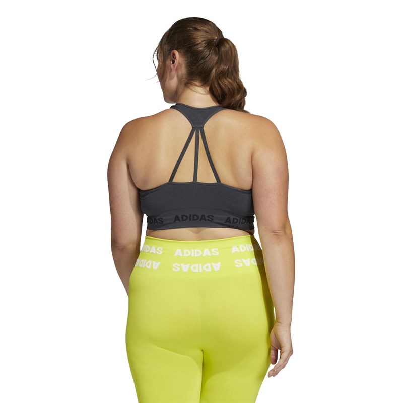 adidas Damskie Light Suppprt Aero Primegreen Sports Staniki Sportowe Szary