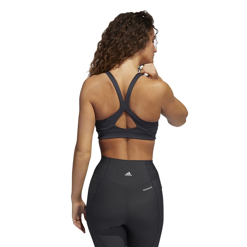 adidas Brassière de sport Medium Support Yoga Sports Femme Noir