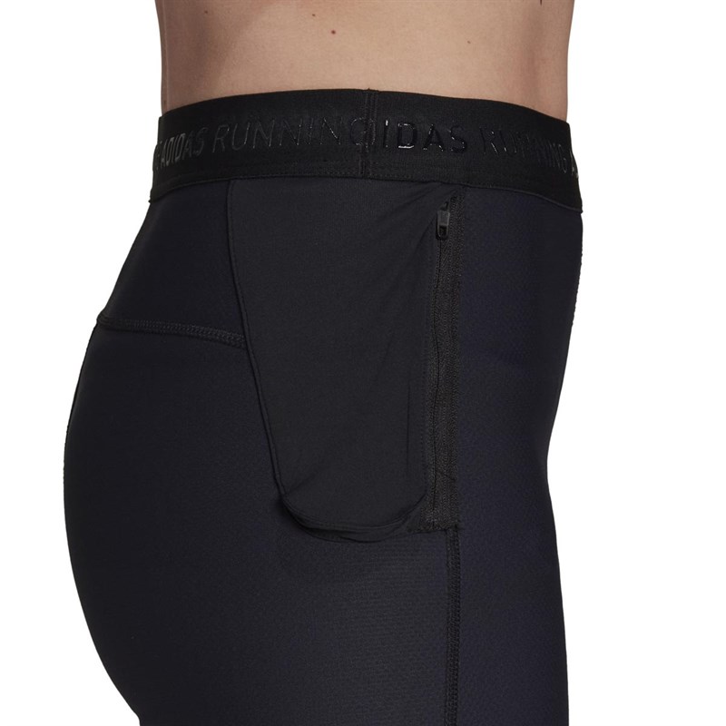 adidas Womens Own The Run Cold.Rdy High Rise Running Tight Leggings Black/Black