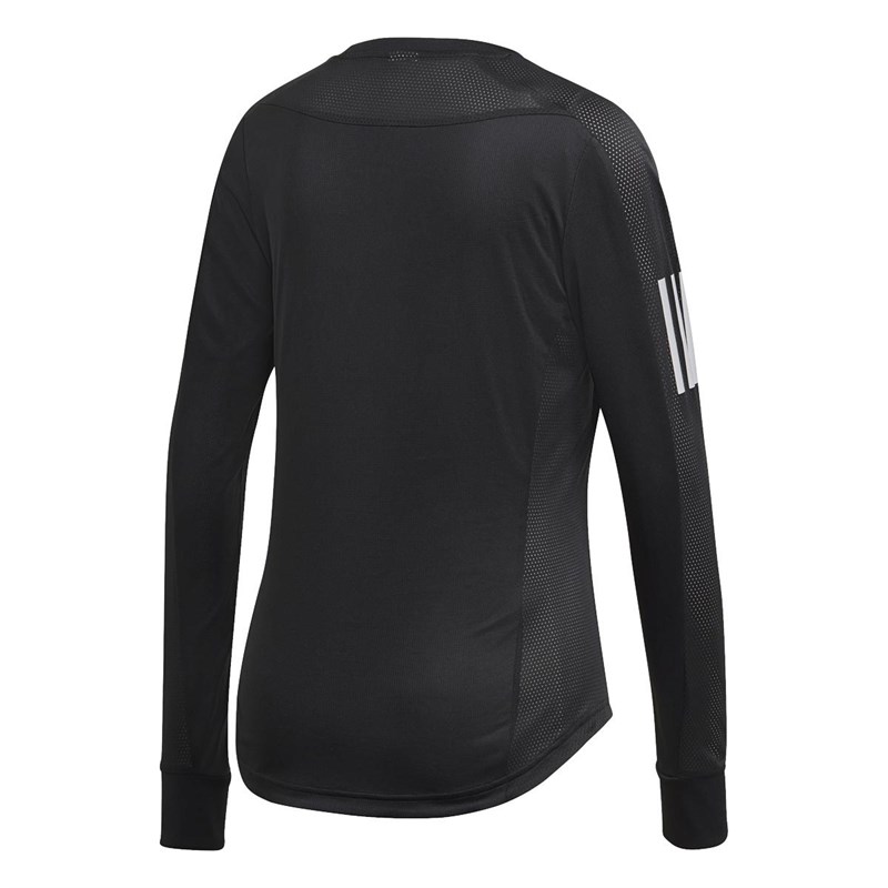 adidas Womens Own The Run Aeroready Long Sleeve Running Top Black