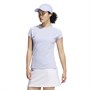 adidas Damen Primeblue Heat.Rdy Golf Kurzarm Polohemden Lila