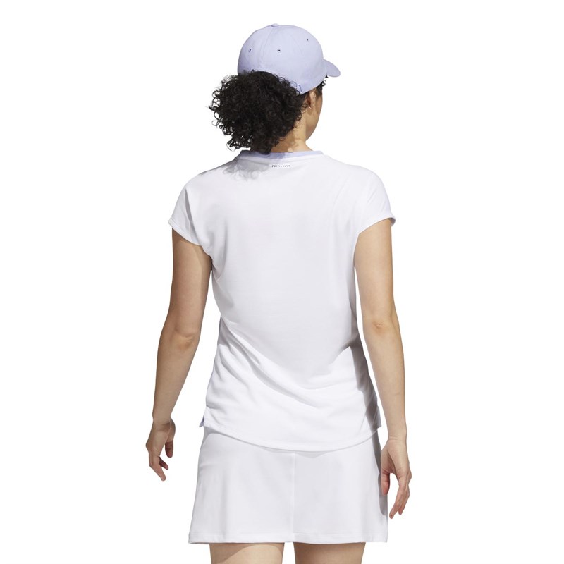 adidas Damen Primeblue Heat.Rdy Golf Kurzarm Polohemden Lila