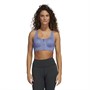 adidas Damen Stronger For It High Support Aeroready Yoga Sports Sport BH Lila