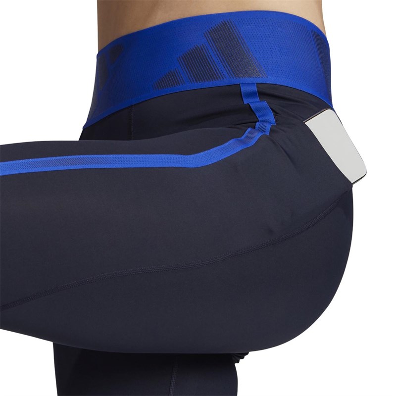 adidas Damskie Techfit Adilife Aeroready Legginsy Niebieski