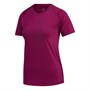 adidas Womens Tech Badge Of Sports T-Shirt Power Berry/Noble Purple