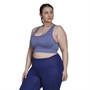 adidas Dames Studio Light Support Sports Sportbeha Blauw