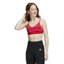adidas Womens X Marimekko All Me Light Support Sports Bra Team Real Magenta/Print