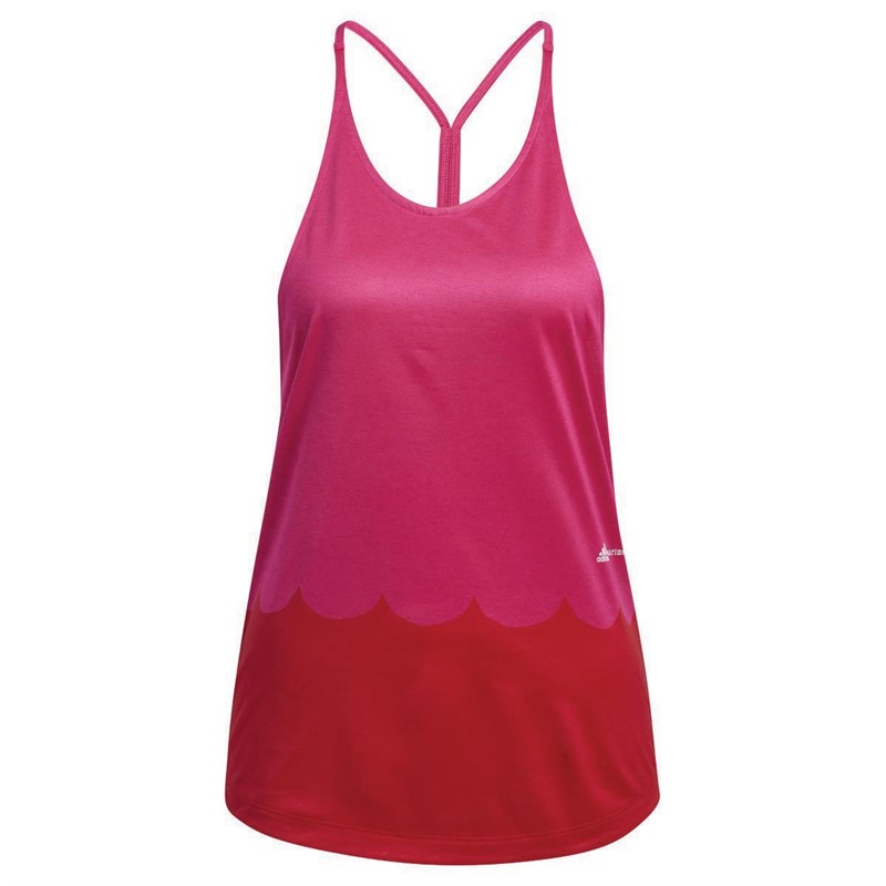 adidas Womens X Marimekko Designed 4 Training Aeroready Tank Team Real Magenta/Vivid Red