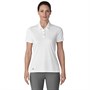adidas Womens Tournament Short Sleeve Golf Polo White