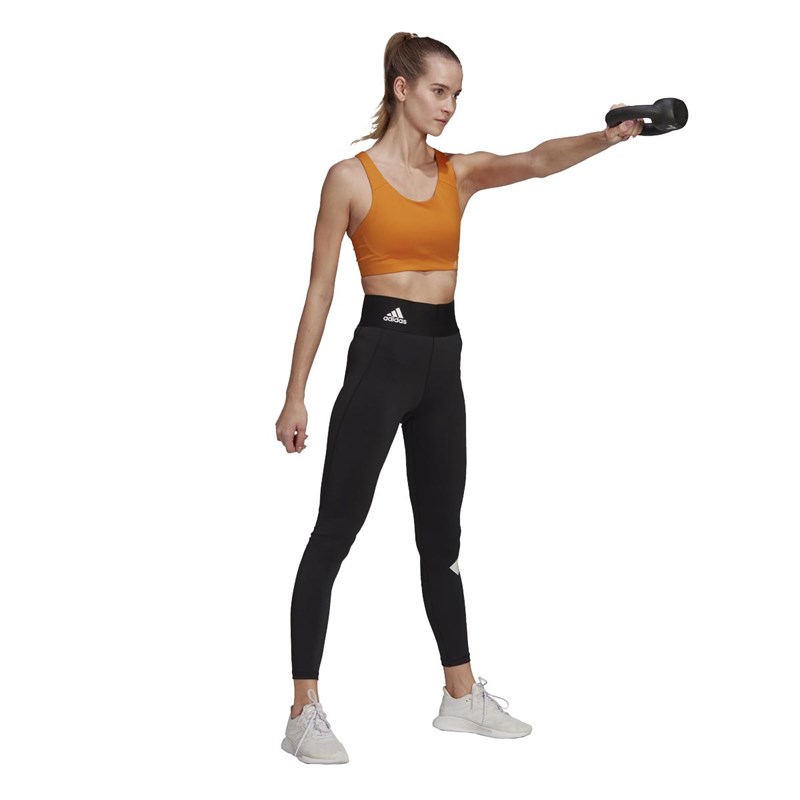 adidas Womens Ultimate Aeroready High Support Sports Bra Focus Orange/Halo Blue