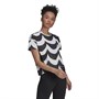 adidas Womens X Marimekko Supernova Primegreen Running Top Black/White